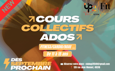 Nouveau chez Up2Fit : les cours collectifs ados arrivent dès septembre !